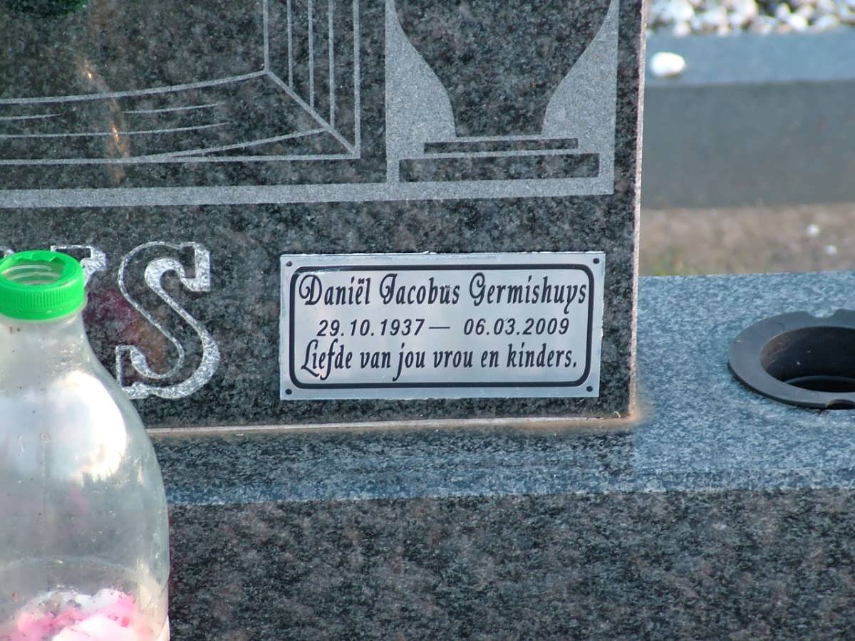 GERMISHUYS Johannes Albertus 1908-1988 &amp; Maria Elizabeth 1911-1994 :: GERMISHUYS Daniel Jacobus 1937-2009 _2