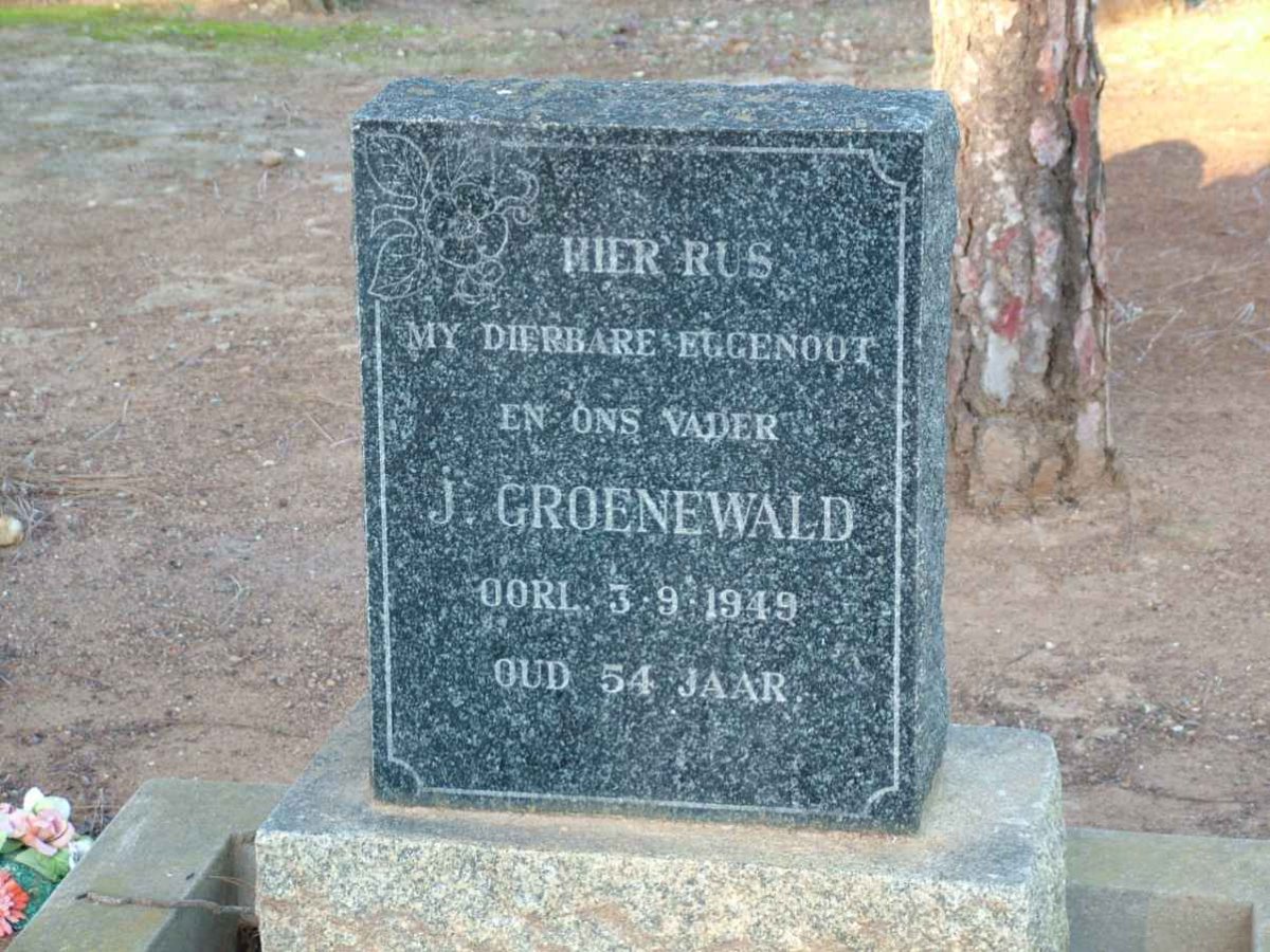 GROENEWALD J. -1949