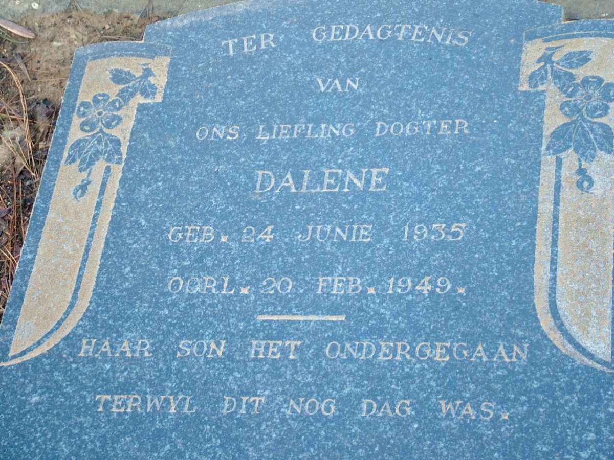 GROENEWALD Dalene 1935-1949