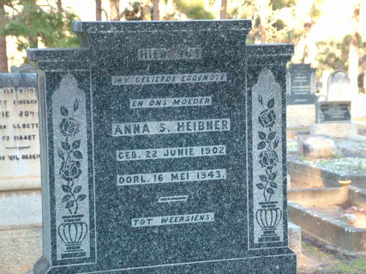 HEIBNER Anna S. 1902-1943