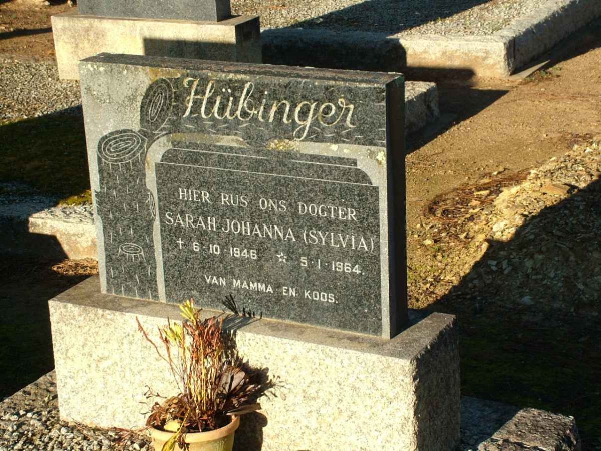 HÜBINGER Sarah Johanna 1946-1964