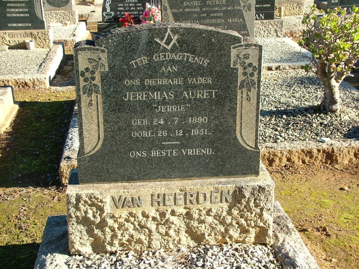 HEERDEN Jeremias Auret, van 1890-1951