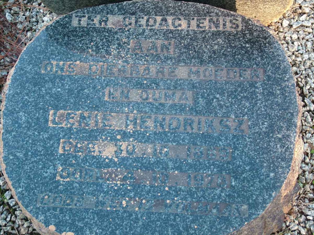 HENDRIKSZ Lenie 1889-1979