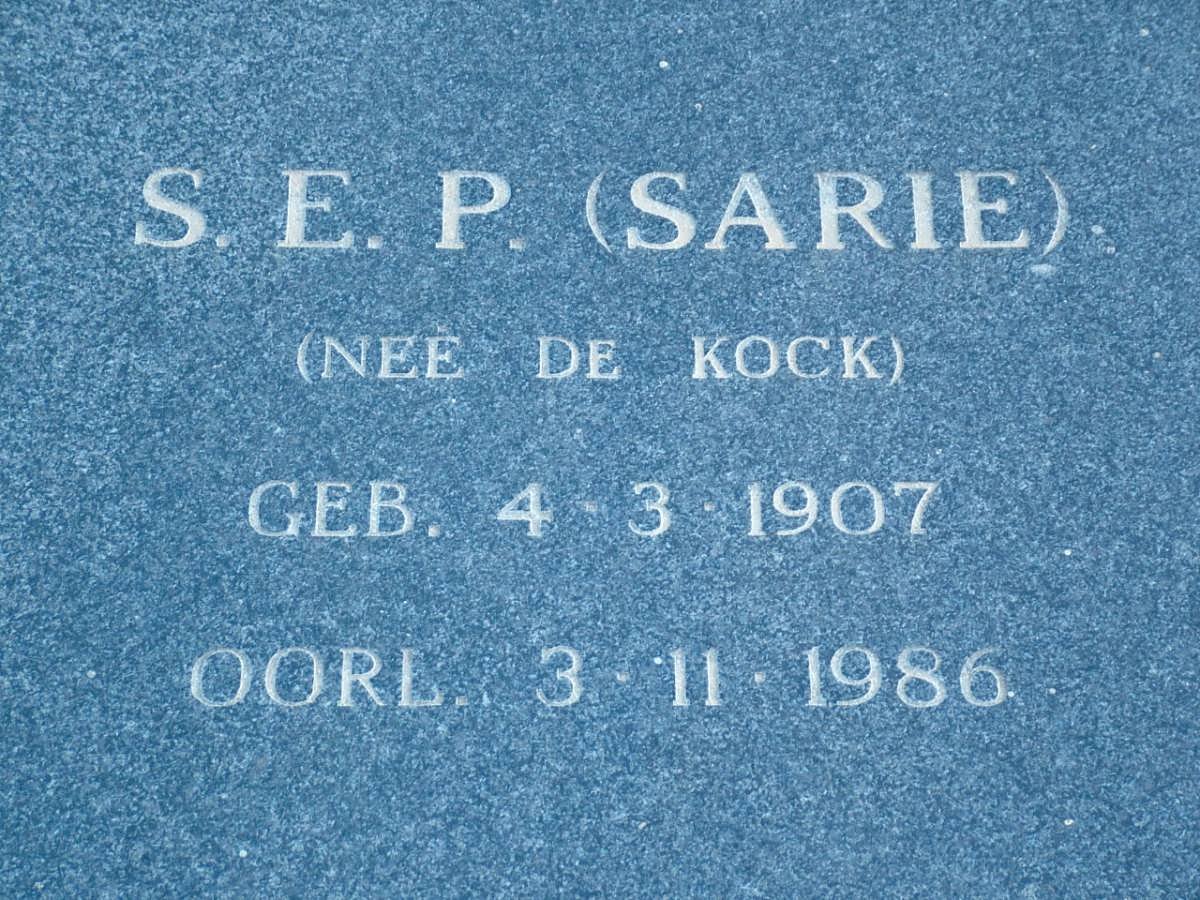 HUMAN J.H. 1908-1985 &amp; S.E.P. DE KOCK 1907-1986 _3