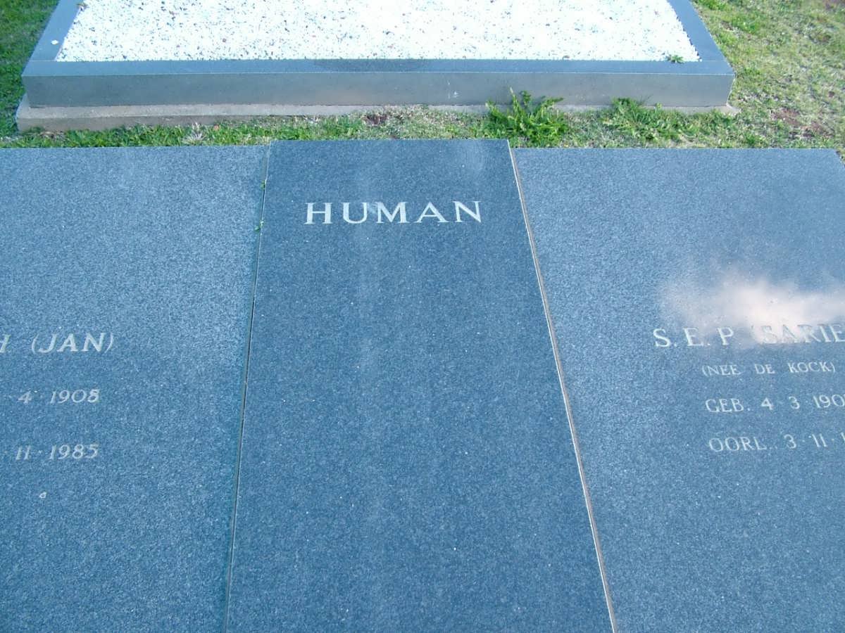 HUMAN J.H. 1908-1985 &amp; S.E.P. DE KOCK 1907-1986 _1