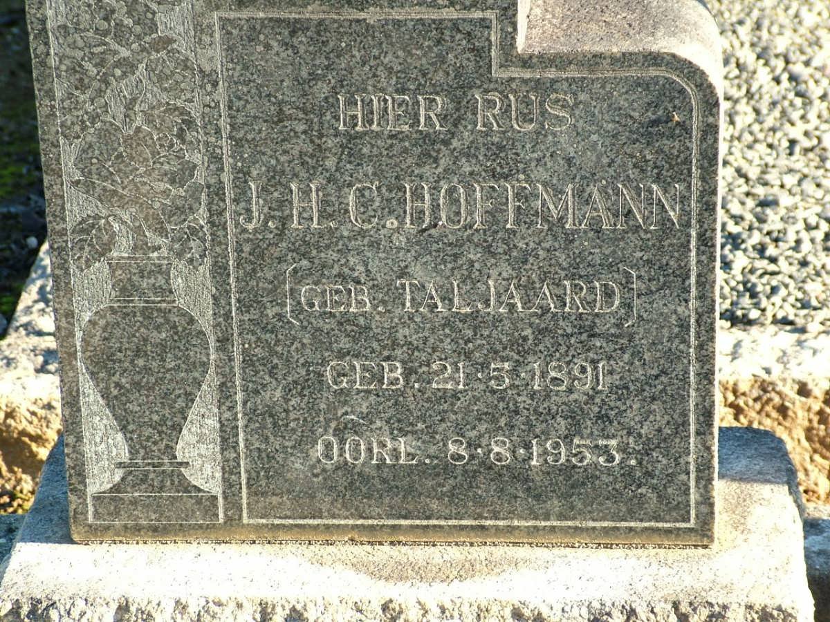 HOFFMANN J.H.C. nee TALJAARD 1891-1953
