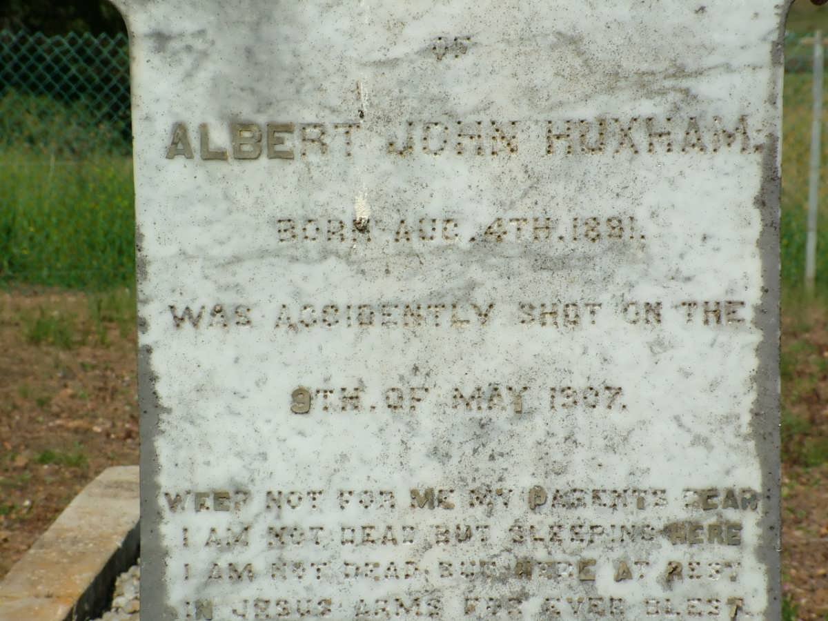 HUXHAM Albert John 1891-1907