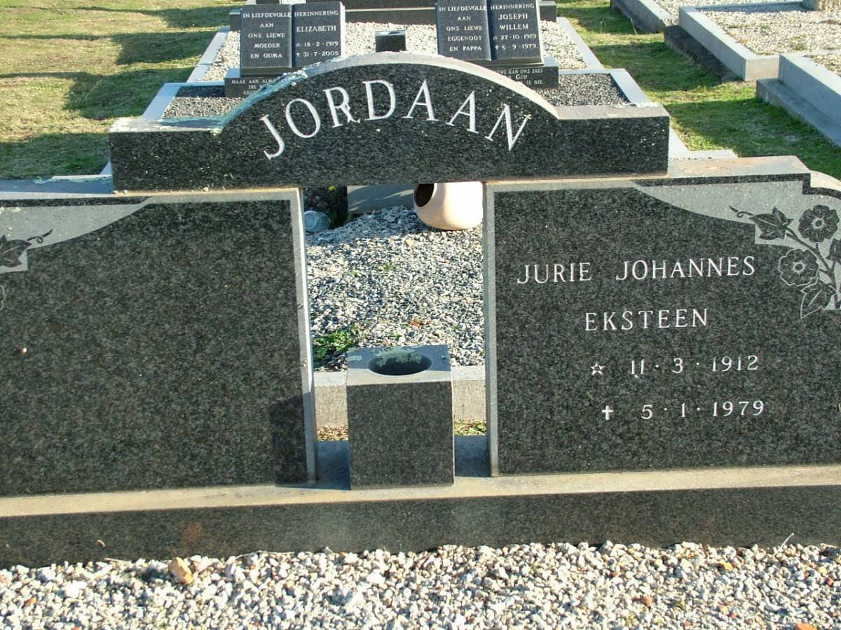 JORDAAN Jurie Johannes Eksteen 1912-1979