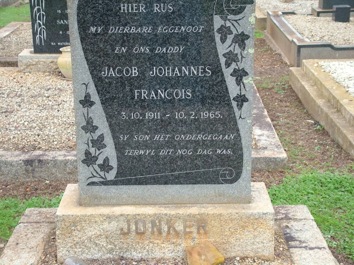 JONKER Jacob Johannes Francois 1911-1965