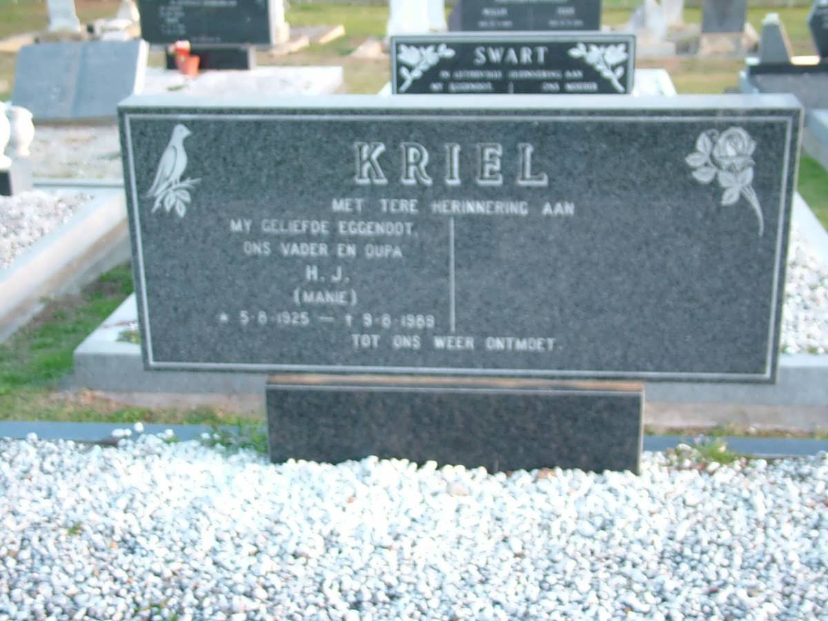 KRIEL H.J. 1925-1989