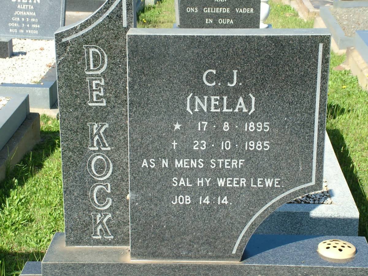 KOCK C.J., de 1895-1985