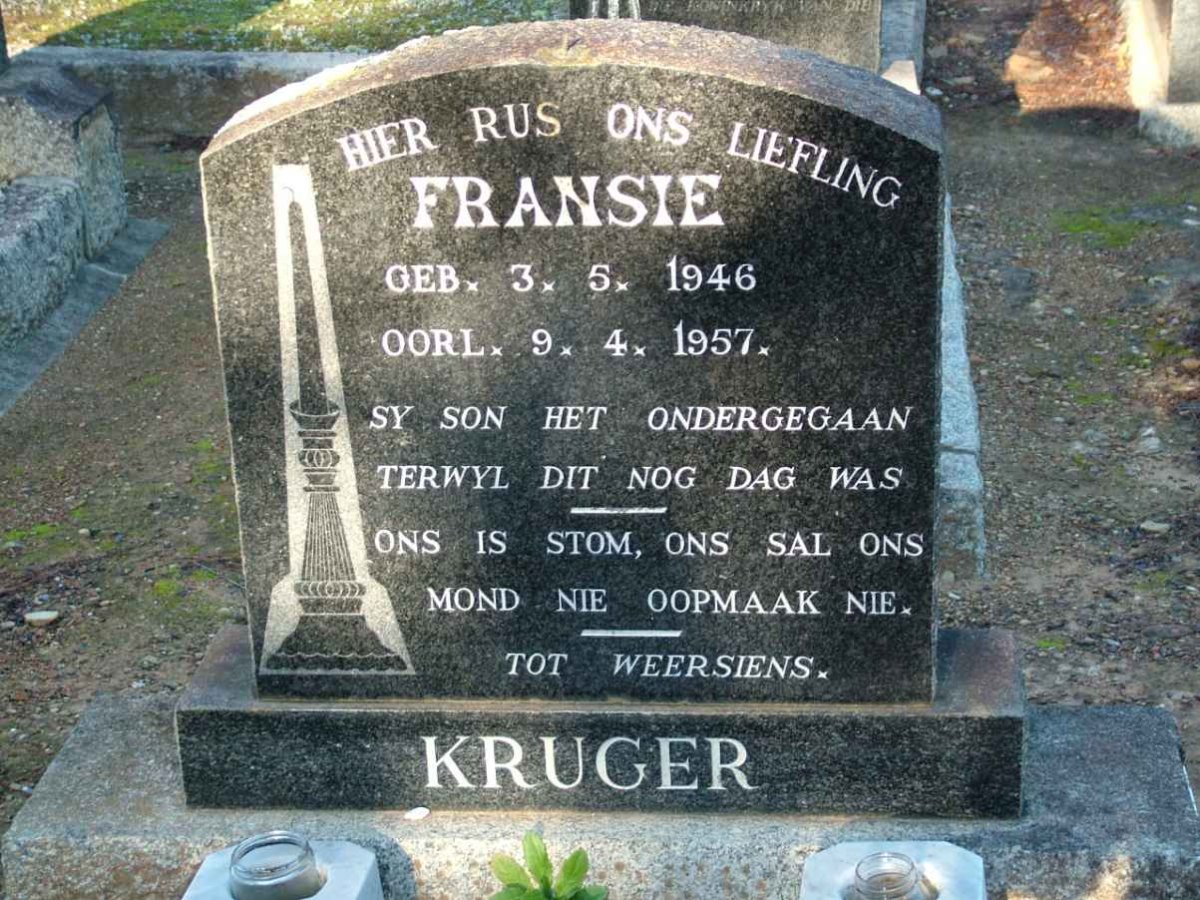 KRUGER Fransie 1946-1957