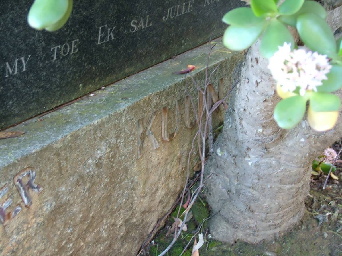 KUUN Hendrik Johannes 1889-1951 &amp; Susanna Magdalena nee DU TOIT 1886-1953