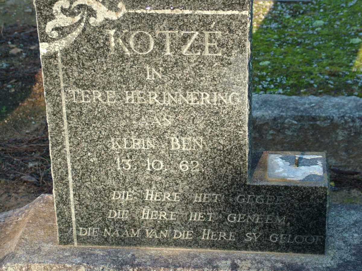 KOTZÉ Ben 1962-1962