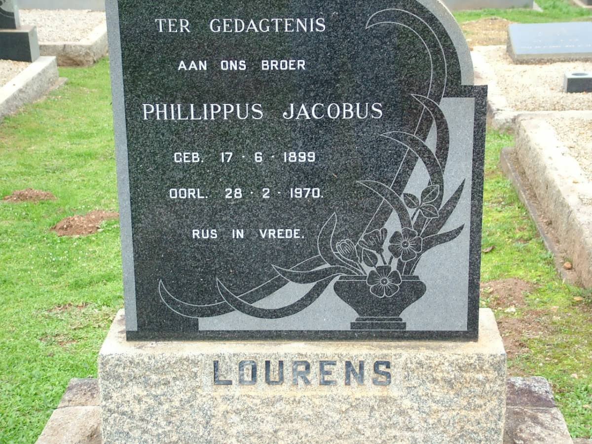 LOURENS Phillippus Jacobus 1899-1970