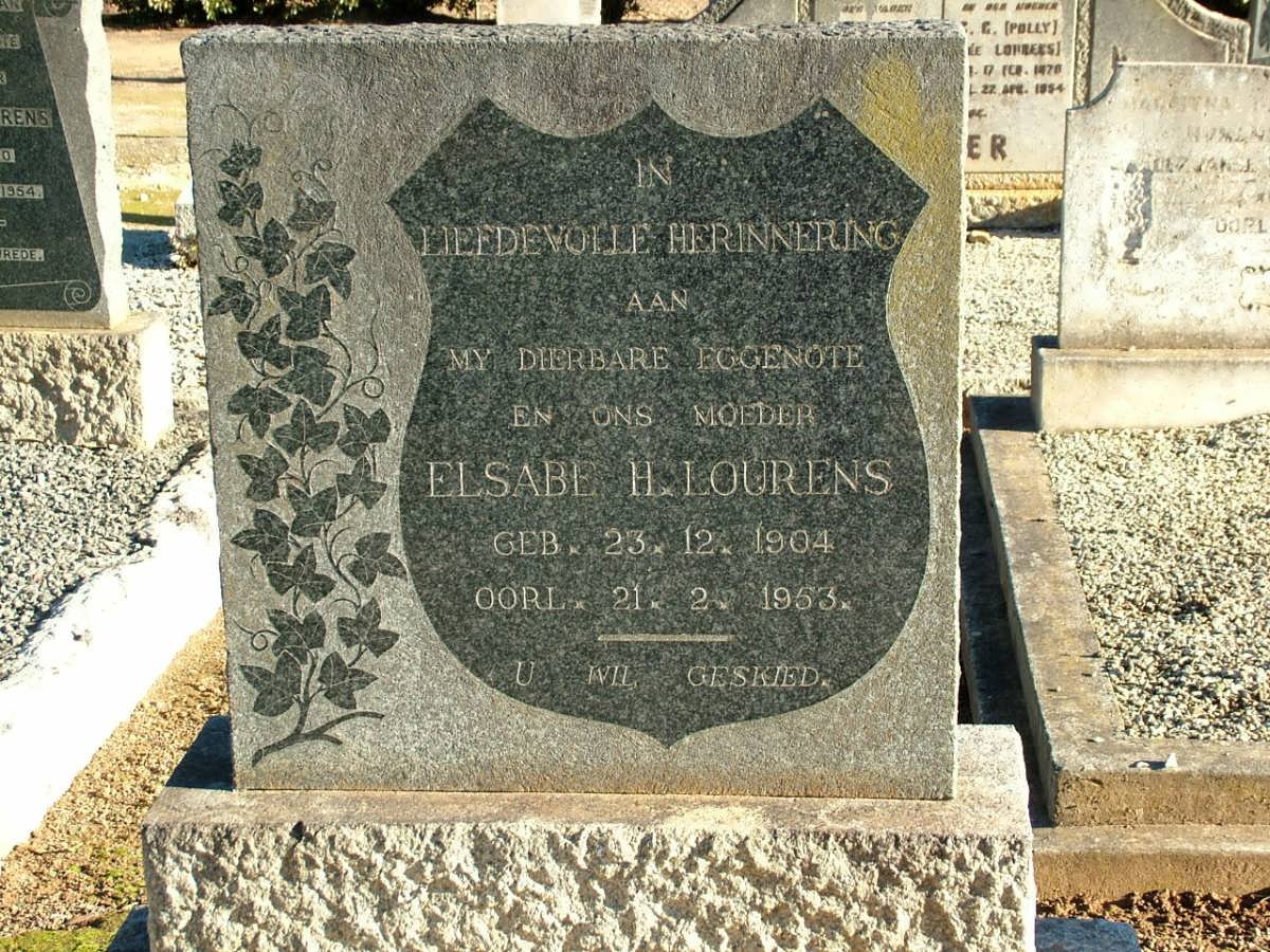 LOURENS Elsabe H. 1904-1953