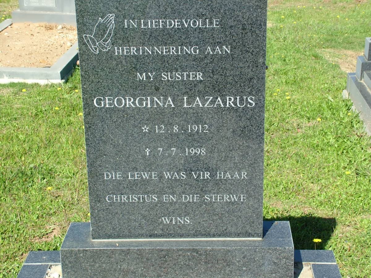 LAZARUS Georgina 1912-1998