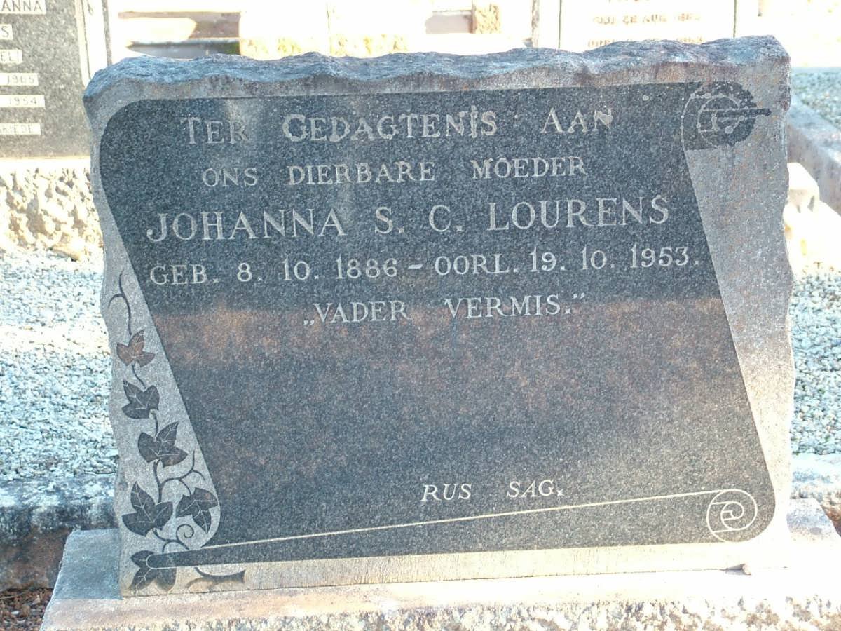 LOURENS Johanna S.C. 1886-1953