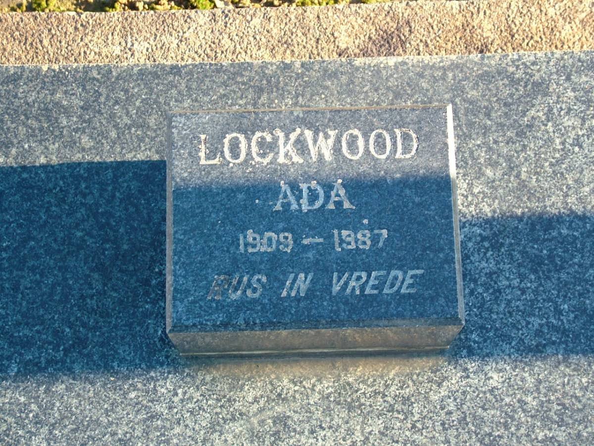 LOCKWOOD Ada 1909-1987