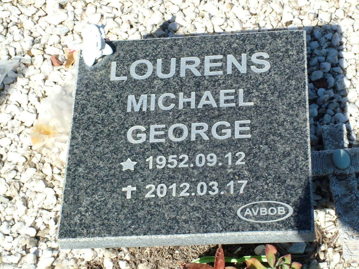 LOURENS Michael George 1952-2012