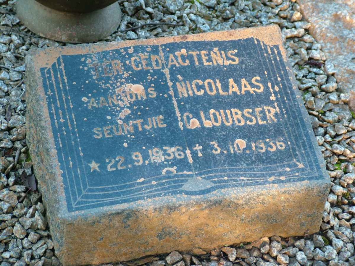 LOUBSER Nicolaas C. 1936-1936
