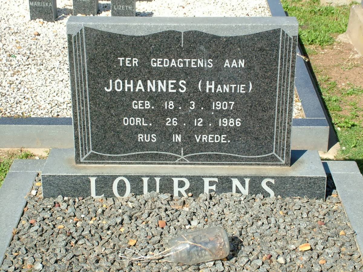 LOURENS Johannes 1907-1986