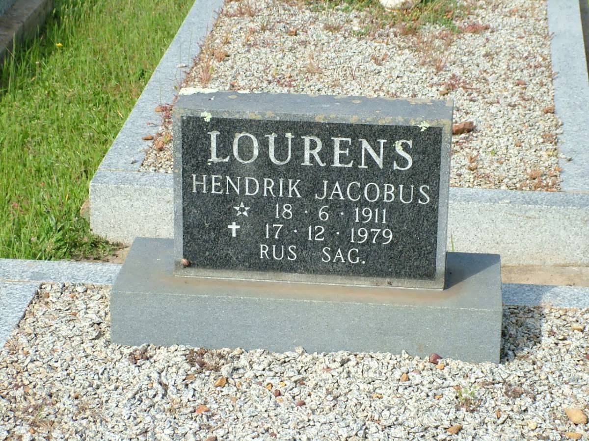 LOURENS Hendrik Jacobus 1911-1979