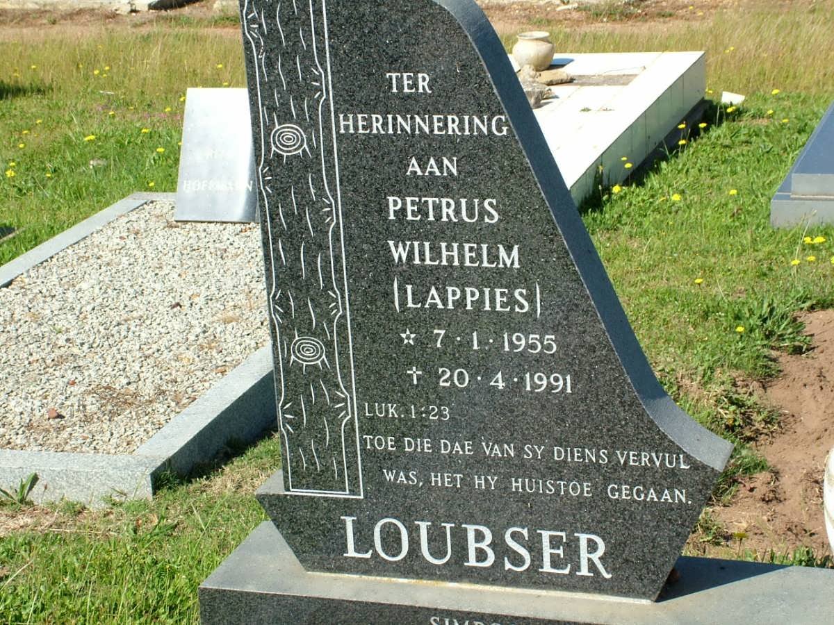 LOUBSER Petrus Wilhelm 1955-1991