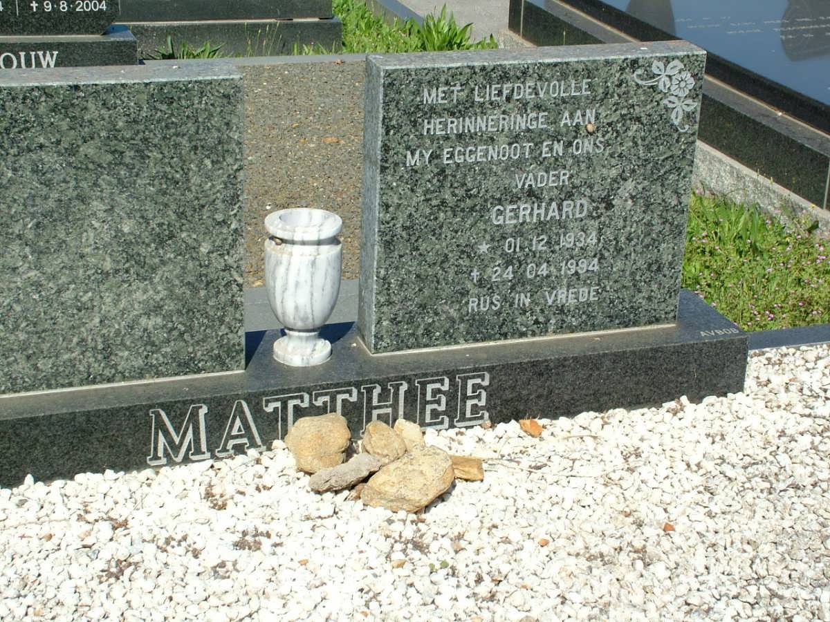 MATTHEE Gerhard 1934-1994