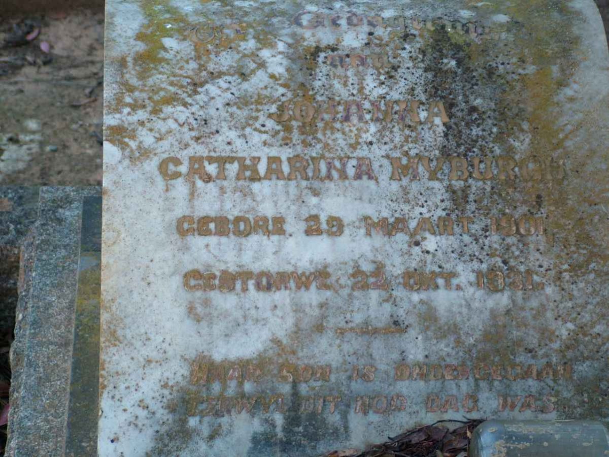 MYBURGH Johanna Catharina 1901-1931