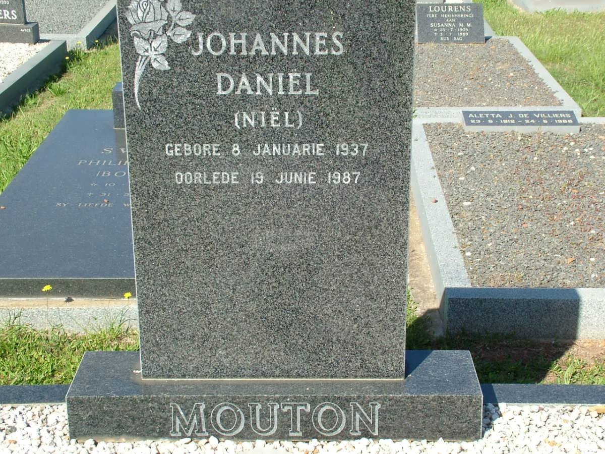 MOUTON Johannes Daniël 1937-1987