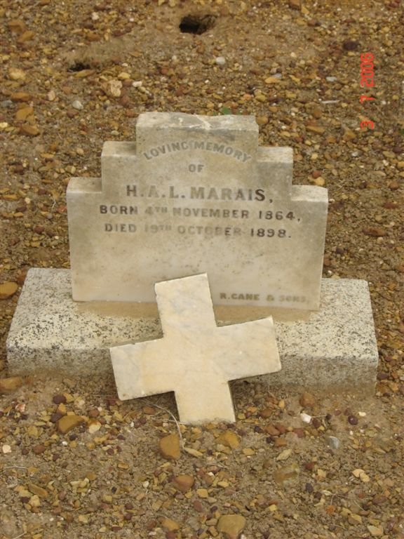 MARAIS  H.A.L. 1864-1898