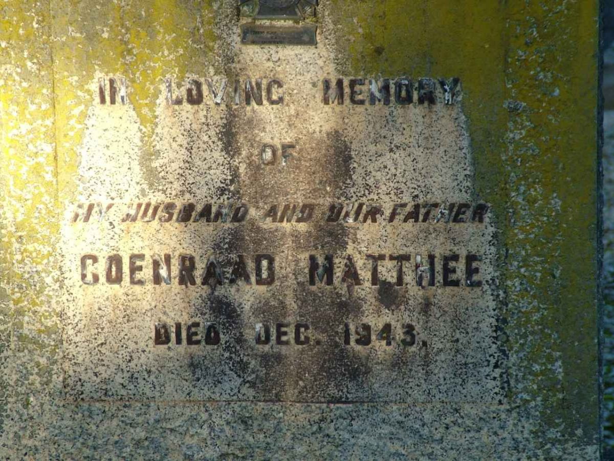 MATTHEE Coenraad -1943