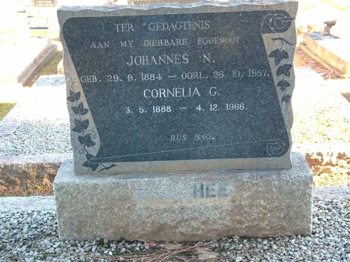 MATTHEE Johannes N. 1884-1957 &amp; Cornelia G. 1888-1966