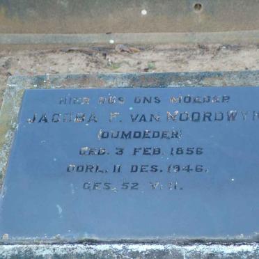 NOORDWYK Jacoba F., van 1856-1946