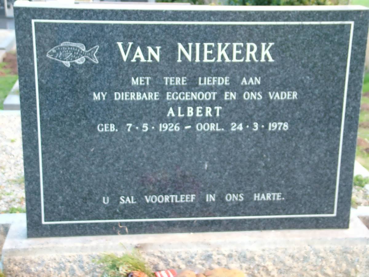 NIEKERK Albert, van 1926-1978