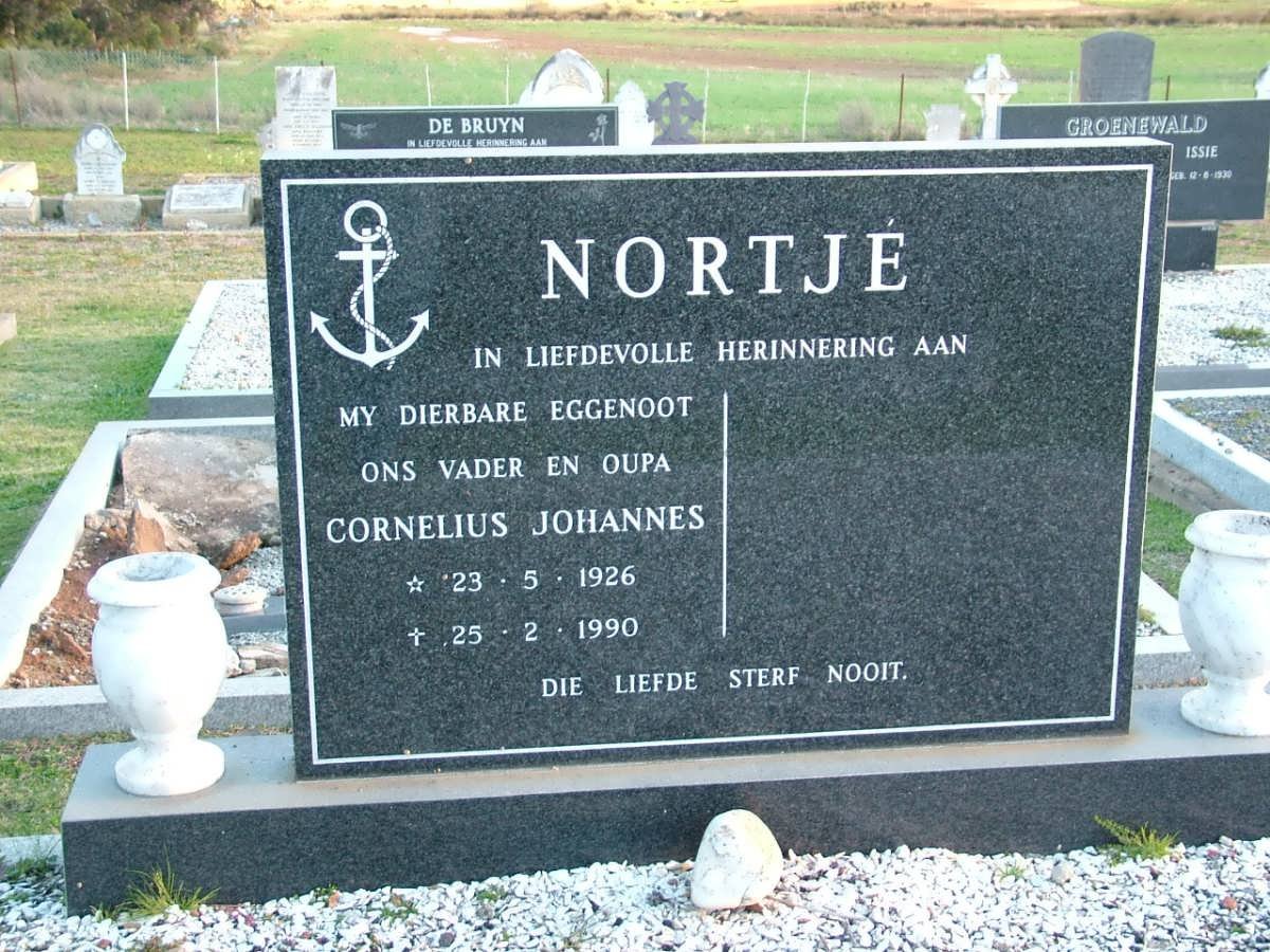 NORTJÉ Cornelius Johannes 1926-1990