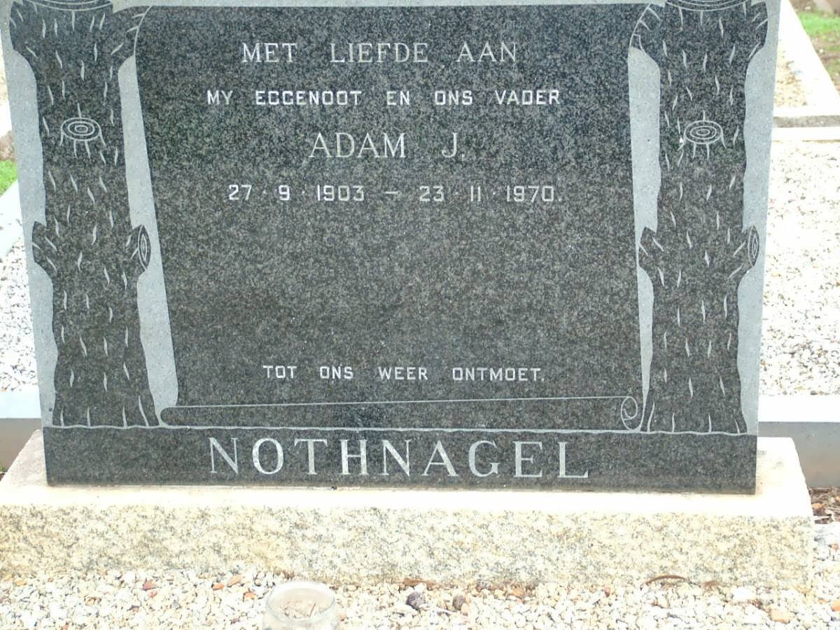 NOTHNAGEL Adam J. 1903-1970