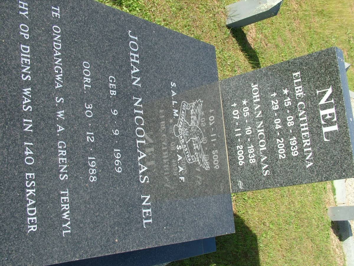 NEL Johan Nicolaas 1938-2006 &amp; Elbé Catherina 1939-2002 :: NEL Johan Nicolaas 1969-1988
