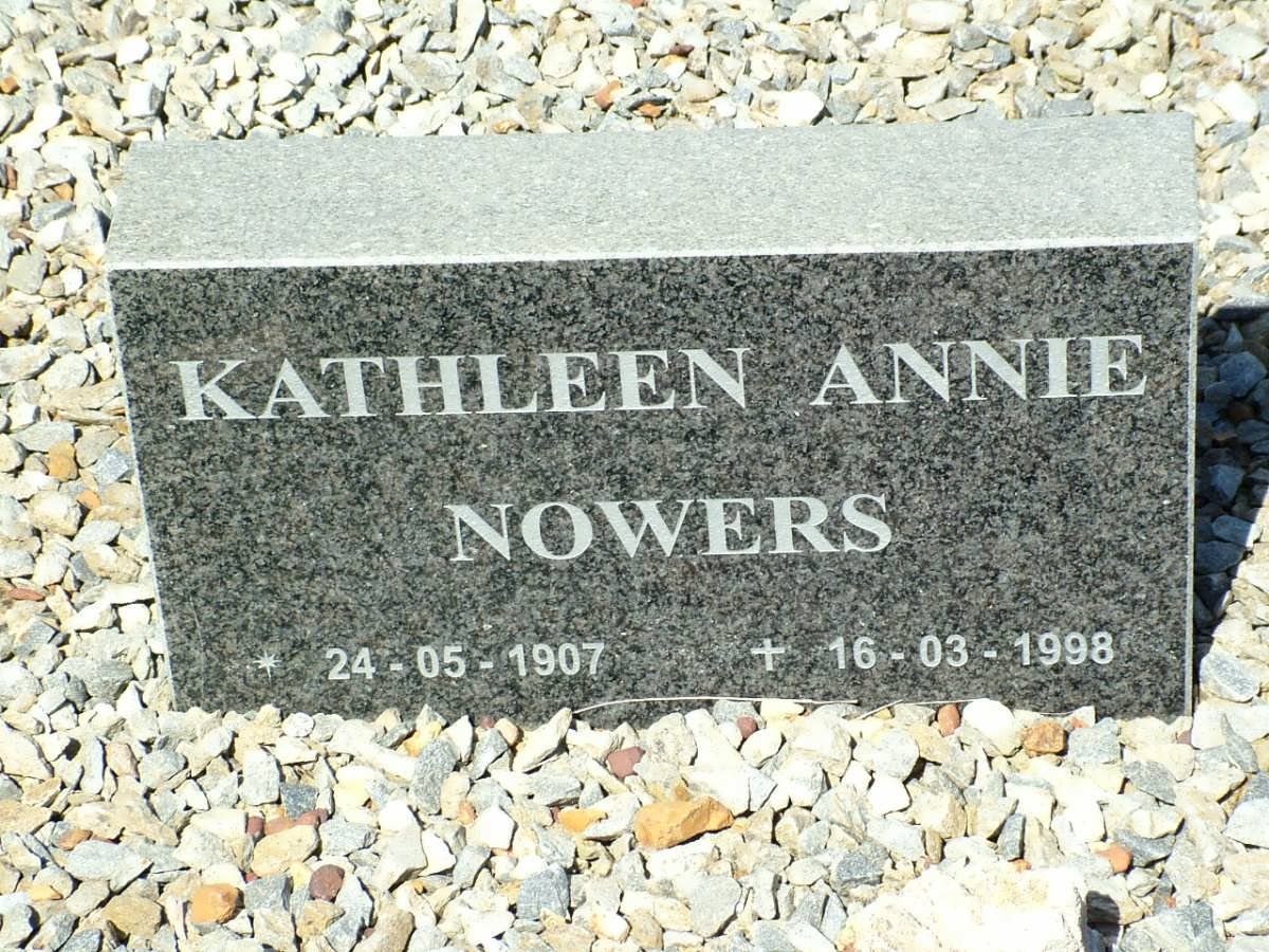 NOWERS Kathleen Annie 1907-1998