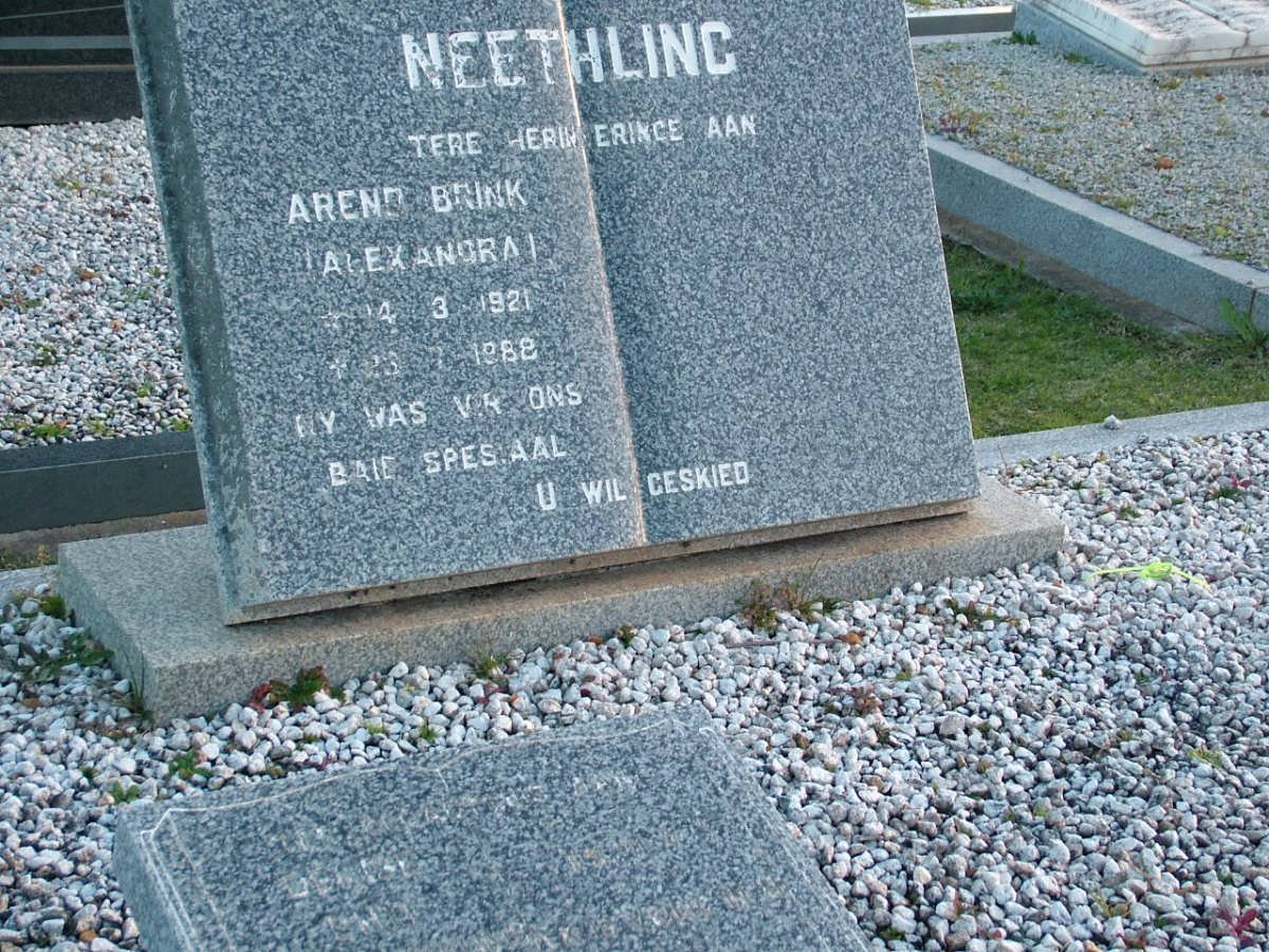 NEETHLING Arend Brink 1921-1988