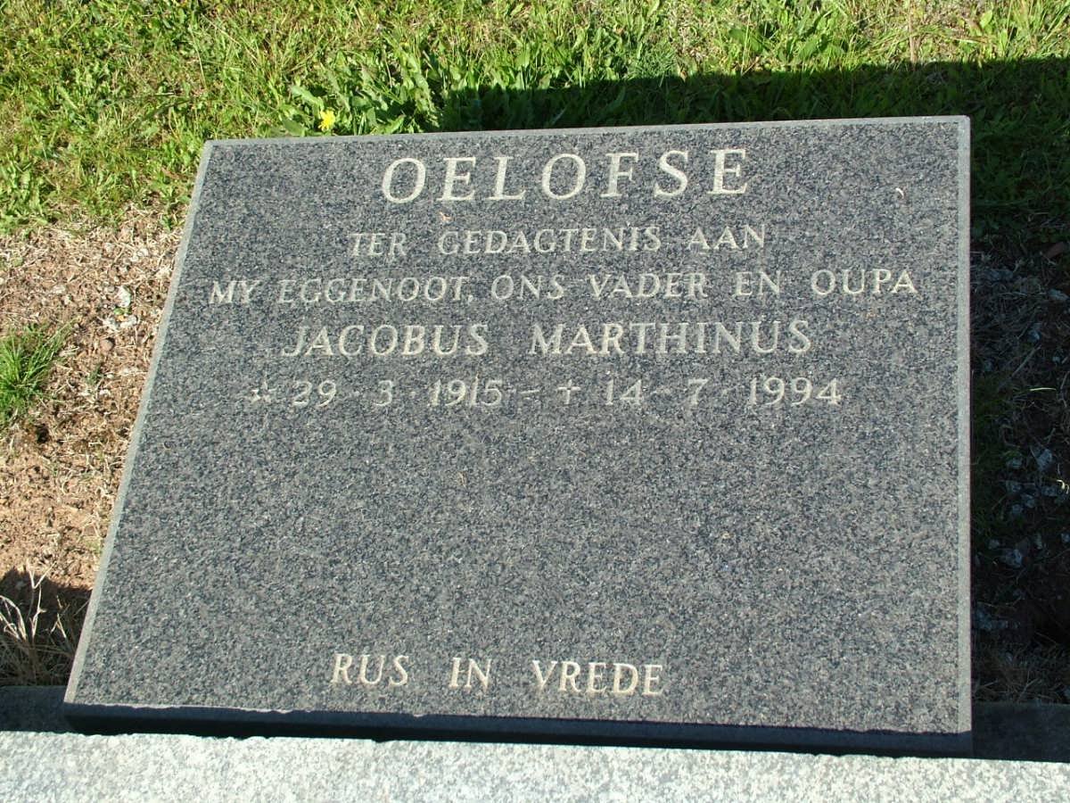 OELOFSE Jacobus Marthinus 1915-1994