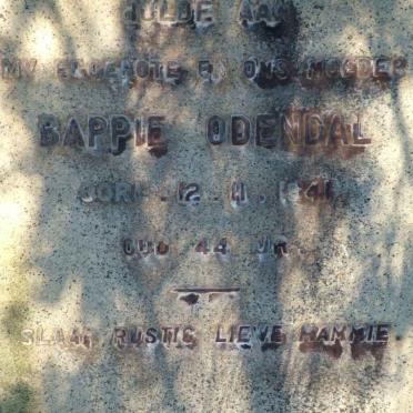 ODENDAL Bappie -1941