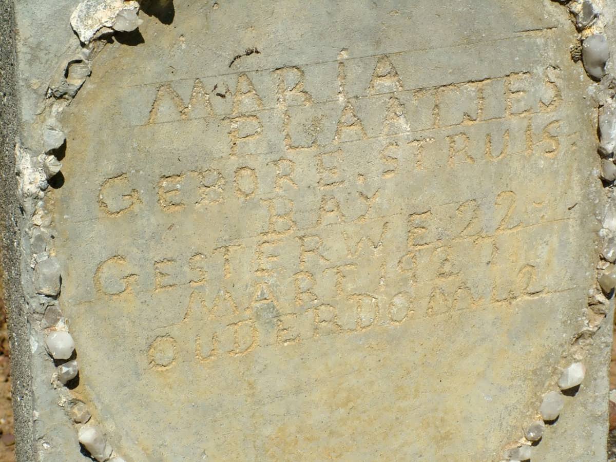 PLAATJES Maria -1927