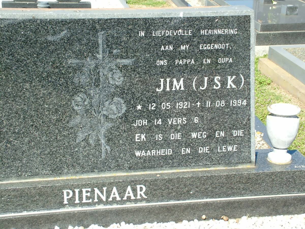 PIENAAR J.S.K. 1921-1994