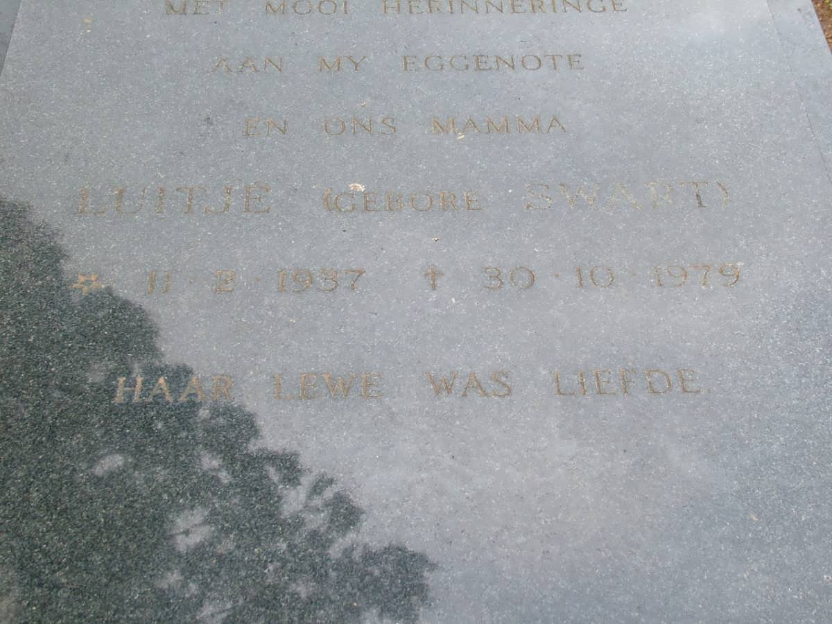 PULLEN Luitje nee SWART 1937-1979