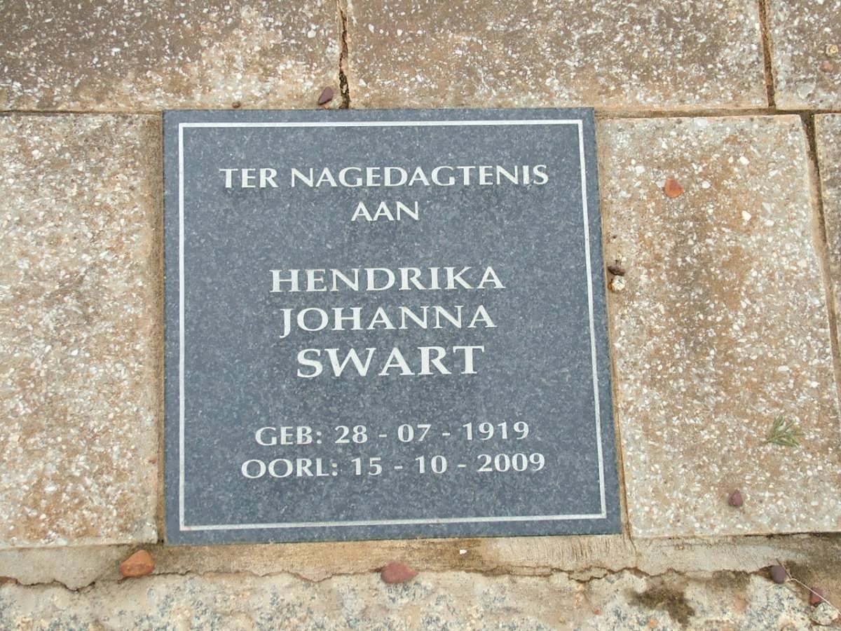 SWART Hendrika Johanna 1919-2009