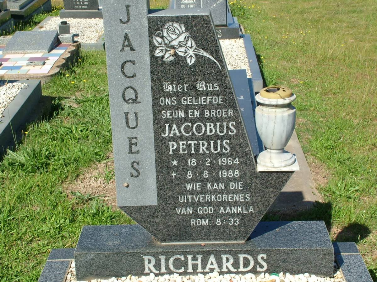 RICHARDS Jacobus Petrus 1964-1988