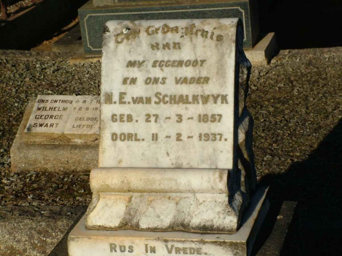 SCHALKWYK N.E., van 1857-1937