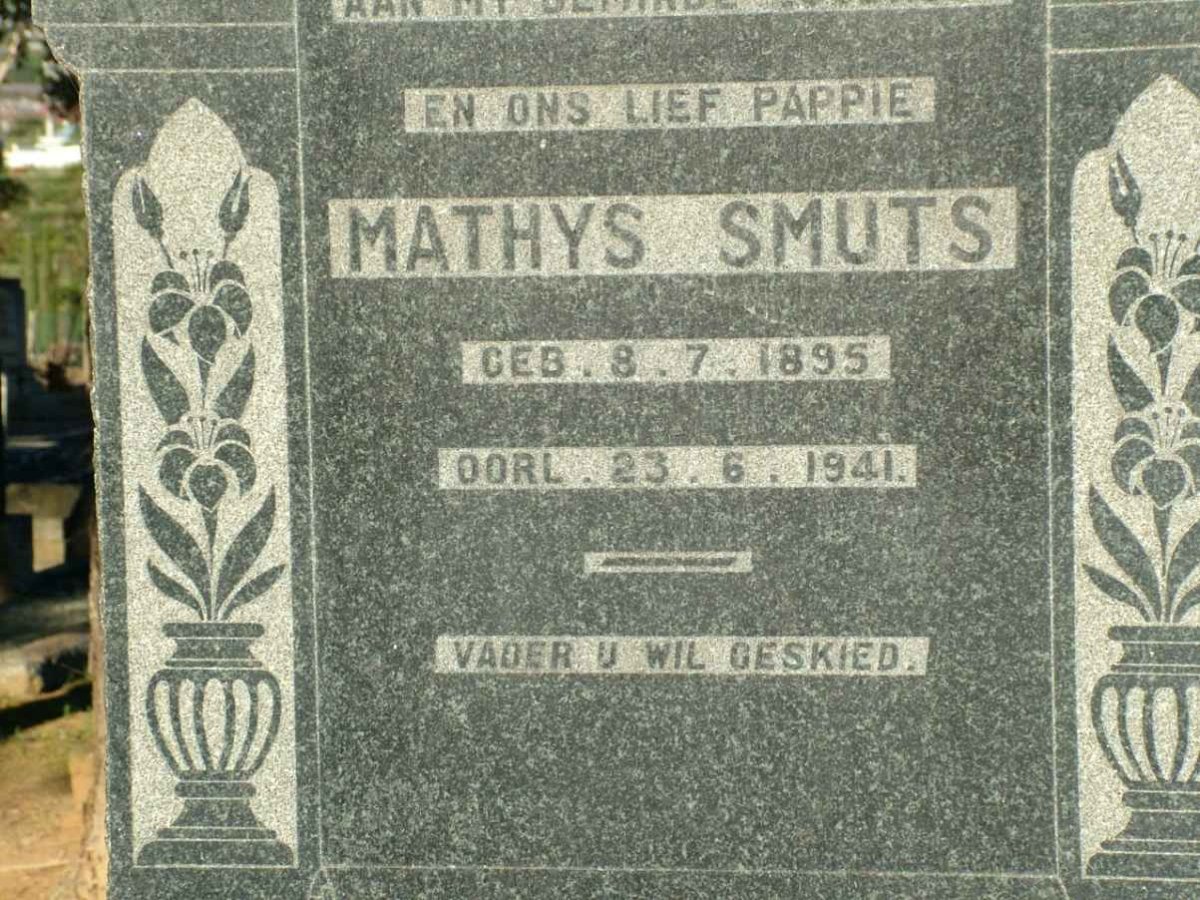 SMUTS Mathys 1895-1941